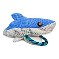 Nutrapet Plush Pet Shark Dog Toy - Blue / Grey 1pc