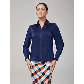 Pleated V-Neck Panelled Fabric Blouse