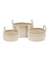 Koopman Basket Katoen with Maize Set of 3