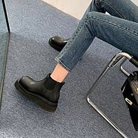 Women's Boots Round Toe PU Solid Colored White Black Lightinthebox - thumbnail