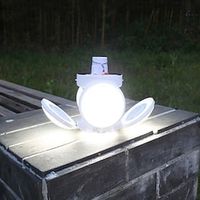 Solar Folding Football Lamp Garage Light LED Rechargeable 5 Modes Waterproof Energy-saving Lamp Emergency Lighting 50W Lightinthebox - thumbnail