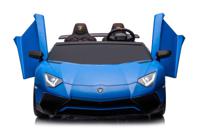 Megastar Ride On 24V Licensed Lamborghini XXL Big Kids 2 Seater Supercar For Kids, Blue - lob308-blue (UAE Delivery Only)