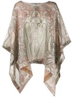 Etro paisley print cape - NEUTRALS