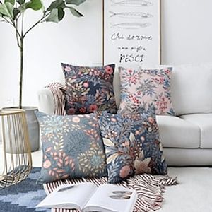 Floral Candy Double Side Pillow Cover 1PC Soft Decorative Square Cushion Case Pillowcase for Bedroom Livingroom Sofa Couch Chair miniinthebox