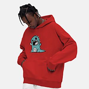 Unisex Hoodie Cartoon Print Casual Casual Hoodies Sweatshirts  Blue Yellow Khaki Lightinthebox