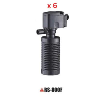 Rs Electrics Rs Submersible Internal Filter, Power 8 W, Flow 300 L / H - RS-800F (Pack of 6)