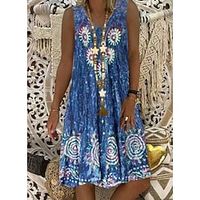 Women's Midi Dress Green Blue Light Green Sleeveless Spring Summer XS S M L XL Lightinthebox - thumbnail