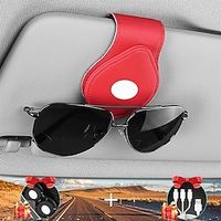 Fit for All Car Sunglasses Holder Magnetic Leather Glasses Holders for Car Sun Visor Designed Accessories for All Car Accessories 1PCS Lightinthebox - thumbnail