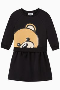 Teddy Bear Print Dress in Cotton