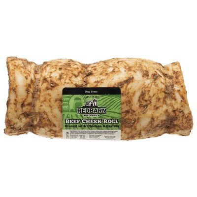 Redbarn Glazed Beef Cheek Roll Small / Medium Dog Chews Treats 2.05Oz / 58gm