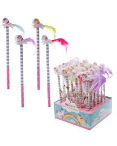 Puckator Pencil With Uniron Eraser Topper Assorted