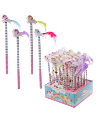 Puckator Pencil With Uniron Eraser Topper Assorted