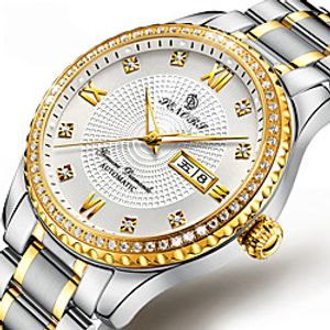 Men's Dress Watch Automatic self-winding Stylish Elegant Calendar / date / day Stainless Steel Silver / Gold Analog - GoldenBlack Gold / Silver / White Gold / Silver / Black / Noctilucent miniinthebox