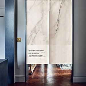 Japanese Noren Curtain Door Cover Doorway Curtain Panel Traditional Marble Printed Door Tapestry Room Divider Curtains for Kitchen Sushi Bathroom Livingroom Bedroom miniinthebox