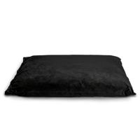 Regalia Velvet Deep Duvet Non-Slip Dog Bed - Black Medium