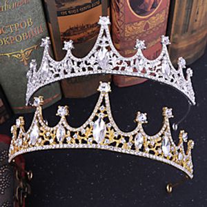 Women's For Wedding Party Evening Masquerade Jewelry Series Romantic Series Pave Synthetic Diamond Alloy Silver Golden 1pc miniinthebox
