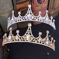 Women's For Wedding Party Evening Masquerade Jewelry Series Romantic Series Pave Synthetic Diamond Alloy Silver Golden 1pc miniinthebox - thumbnail