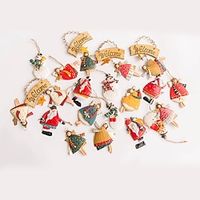 Christmas Wrought Iron Santa Claus Angel Hanging Pendant For Christmas Tree Decoration Accessories Wallet Mobile Phone Keychain Lightinthebox - thumbnail