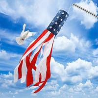 Enhance Your Outdoor Space with Patriotic Spirit: Independence Day Windsock Flag - Perfect Yard Decoration to Celebrate with Style for The Fourth of July/Memorial Day Lightinthebox