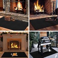 Fireproof Hearth Mats for Fireplaces Fire Resistant Rectangle Fire Pit Mat,Fireproof Grill Pads,Under Grill Mat for Outdoor Charcoal, Smokers, Gas Grills, Deck and Patio Protective Mats miniinthebox - thumbnail