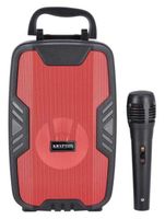 Krypton KNMS5202 Portable and Rechargeable Speaker With Microphone, Black - KNMS5202