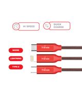 Trands 3 in 1 USB Hi Speed Charging Cable - thumbnail