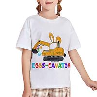 Easter cute fashion short sleeve 3D printed men's and women's crewneck T-shirts Lightinthebox - thumbnail