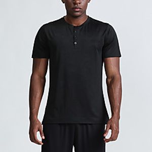 Men's Tee  T-shirt Pure Color Crew Neck Solid Color Sport Athleisure T Shirt Top Short Sleeves Breathable Moisture Wicking Soft Comfortable Everyday Use Casual Daily Outdoor Exercising Lightinthebox