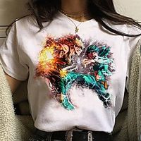 Inspired by My Hero Academia  Boku No Hero Cosplay Anime Cartoon Polyester  Cotton Blend Print Harajuku Graphic Kawaii T-shirt For Women's  Men's Lightinthebox - thumbnail