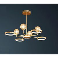 81012 Heads Nordic Chandelier Gold Pendant Light Metal LED Nordic Style 220-240V Lightinthebox - thumbnail