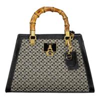 Guess Jeans Black Cotton Handbag - GU-26160 - thumbnail