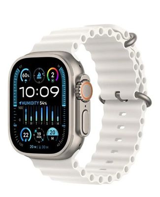 Apple Watch Ultra 2, 49mm, GPS + Cellular, Titanium Case with White Ocean Band