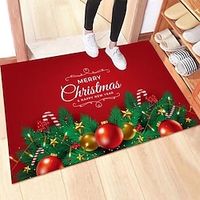 Christmas Door Mat Xmas Welcome Christmas Mat Non-Slip Bath Mat Area Rug Livingroon Rugs Winter Doormat Rubber Back Cartoon Door Mat Rugs for Indoor Outdoor miniinthebox - thumbnail