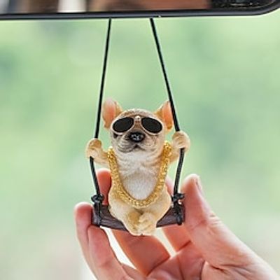 2023 New Car Charm Pendant Swing Pug Pug Dog Car Supplies Lightinthebox