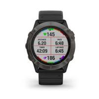 Garmin Fenix 6X Pro Solar Edition Multisport GPS Watch, Grey/Black