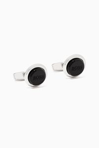 Logo Engraved Brass Cufflinks