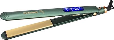 Sonashi Golden Ceramic Coating Plate Hair Straightener Green - SHS-2088