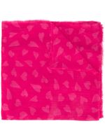 Faliero Sarti heart print scarf - PINK - thumbnail