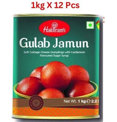 Haldirams Gulab Jamun 1 Kg Pack Of 12 (UAE Delivery Only)
