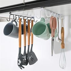 2pcs No-Drill Household Kitchen Cup Racks: Cabinet Hanging Shelves, Suspended Cup Holder Hooks for Organizing and Storing Cups Lightinthebox