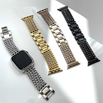 Smart Watch Band for Apple iWatch 1 pcs Business Band Stainless Steel Replacement  Wrist Strap for Apple Watch Series SE  654321 Lightinthebox