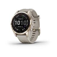 Garmin Fenix 7S Sapphire 42Mm Cream Gold Titanium with Light Sand Band Smartwatch