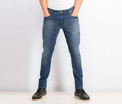 Mens Slim-Straight Fit Stretch Jeans Dark Blue Wash Mens Slim-Straight Fit Stretch Jeans Dark Blue Wash