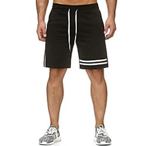 Men's Sports  Outdoors Cotton Loose Sport Casual Shorts Bermuda shorts Pants Solid Colored Short White Red Yellow Black / Summer / Elasticity miniinthebox