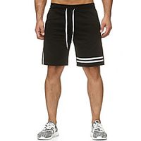 Men's Sports  Outdoors Cotton Loose Sport Casual Shorts Bermuda shorts Pants Solid Colored Short White Red Yellow Black / Summer / Elasticity miniinthebox - thumbnail