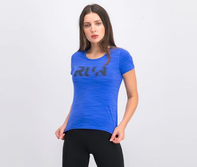 Womens Running Active Tee Blue Womens Running Active Tee Blue