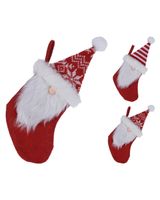 Homesmiths Xmas Stocking with Gnome 27cm Assorted 1 Piece