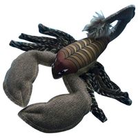 Nutrapet Plush Scorpion Jute Dog Toy