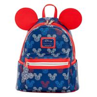 Loungefly! Leather Disney Patriotic Mickey Mini Backpack - thumbnail
