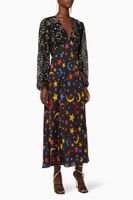 Melanie Printed Silk Dress - thumbnail